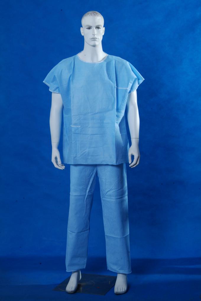 Disposable PP Hospital Scrub Suits , Operating Theatre Scrubs CE