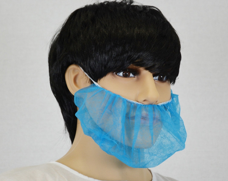 Spunbond Polypropylene Surgical Beard Covers Disposable With Single Or