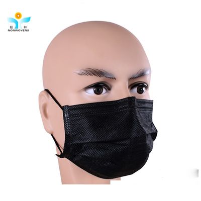 Virgin Material PP Non Woven Fabric 25gsm For Black Face Mask Earloop