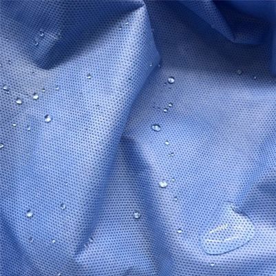 Waterproof SMS Non Woven Fabric Alcohol Repellent Antistastic Medical
