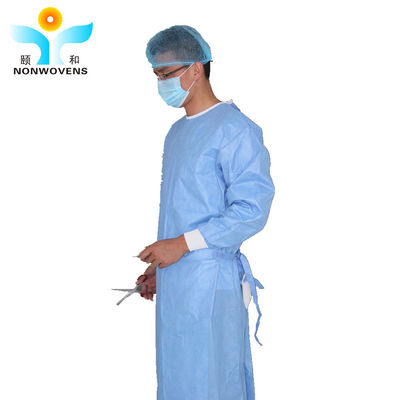 Level 3 Scrubbing Gowning Disposable Surgical Gown SMS 35 Gsm