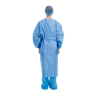 ISO V Collar Disposable Protective Suits Medical Gown Nonwoven SMS Material