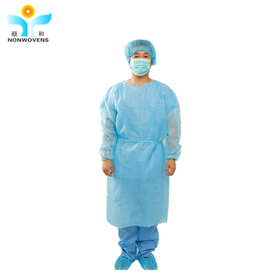 Hospital Reinforced Surgical Gown Level 4 Blue Medical Isolation Gown