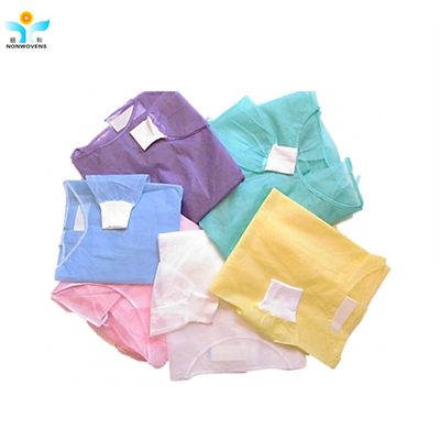 Colorful Disposable Cubicle Workwear PP PE Isolation Grown Nurses Coverall