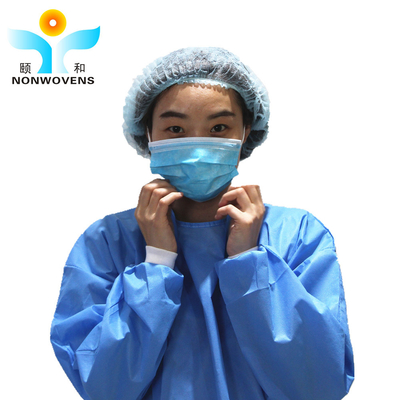 Heat Sealing Reinforced Sms Disposable Surgical Gowns Medical Non Woven Sterile