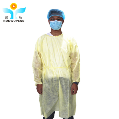 Wholesale Isolation Gown Disposable Protective Coverall Polypropylene SMS,PP+PE Isolation Gown