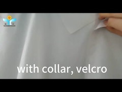 25-50gsm Disposable White Coat White Color PP SMS Non-woven Fabric