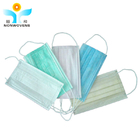 3PLY Disaposable face mask tie on Blue medical mask tie on ISO13485 flat face mask