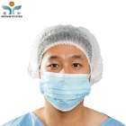 Light Polypropylene Disposable Clip Bouffant Surgical Cap 18'' 25gsm Breathable