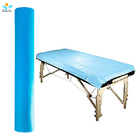 Bed Cover roll polypropylene non woven fabric blue bed sheet for beaty salon and hospital