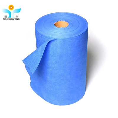 Eco Friendly Breathable Waterproof PP Non Woven Fabric Roll White Dot Pattern