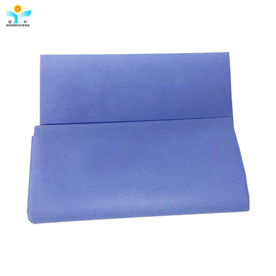 Soft 1.6m SMS Non Woven Fabric Waterproof Antistatic For Surgical Gown