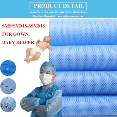 20-100gsm Disposable Non Woven Fabric Roll Tear Resistant