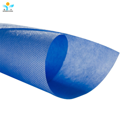 Medical Blue 0.5mm Non Woven SMS Fabric Roll 120gsm From Xinyang YIhe