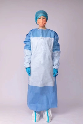 Hospital Disposable Medical Protection Gown Nonwoven Blue Surgical Gowns