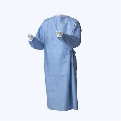 Hospital Disposable Medical Protection Gown Nonwoven Blue Surgical Gowns