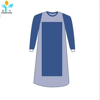 30-50gsm Disposable Surgical Gown Reinforced Style Waist 2 Or 4 Ties