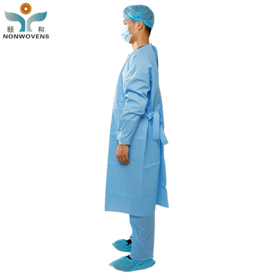 Reinforced EO Sterilized Disposable Surgical Gown with Elastic Cuff