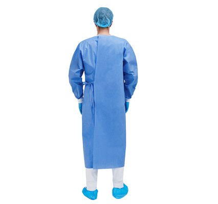 Reinforced EO Sterilized Disposable Surgical Gown with Elastic Cuff