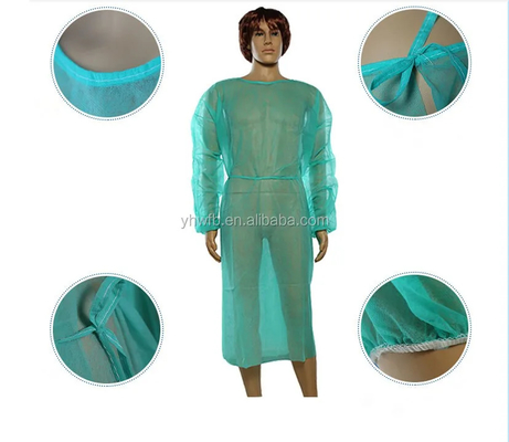 16-45gsm Disposable Isolation Gown With Dustproof Resistance SPP