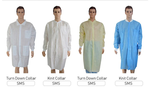 25 50gsm One - Time Lab Wear Coat Sell For Affordable And Effective Protection