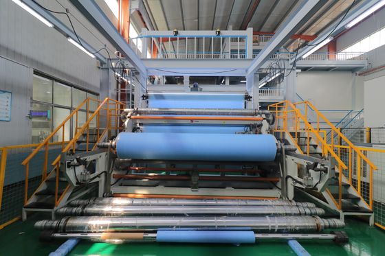 High Strength SMS Non Woven Fabric 20-100gsm Customized Width 1.6m 2.4m 3.2m