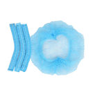 Azul blue mob caps pp cap disposable size 18" 19" 20" 21" 24" medical hair net cap china price factory
