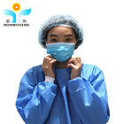 SMS Sterile Disposable Surgical Gown , SMMS Isolation Gown With Knitted Cuff