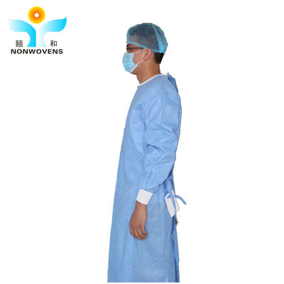 Medical Disposable Surgical Gown With Blue Green Utrosonic Welding