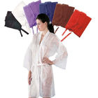 length 130cm Disposable Kimono Gowns , Unisex Disposable Spa Gown ISO13485