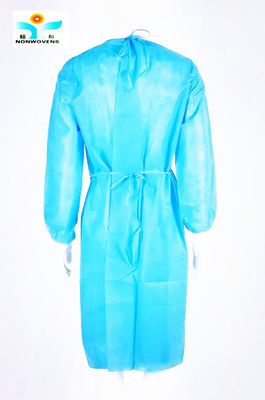 16-45gsm SPP Disposable Isolation Gown With Waist 2 Ties And Certificates