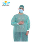 Non Sterilization Polypropylene Isolation Gown surgical Velcro Cuffs Elastic
