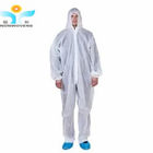Sms Isolating Disposable Protective Coverall Clothing Suit With Hooded And Boots