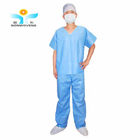 SMS Medical Scrub Suits Uniforms Single Use Short Sleeve Disposable Gown