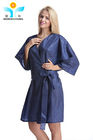 length 130cm Disposable Kimono Gowns , Unisex Disposable Spa Gown ISO13485