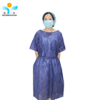 Sms PP Nonwoven Fabric Medical Isolation Gown with Short Sleeve