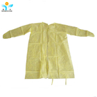 Yellow Disposable Suits Nonwoven Pp Pe Isolation Gown Protection Clothes