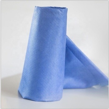 Blue Spunbond Meltblown SMS Non Woven Fabric 40gsm High Strength