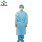 Waterproof Nonwoven Disposable Isolation Gown With Elastic Knitted Cuff