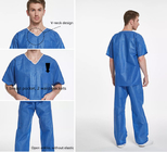 Short Sleeves Surgical Nurse Scrub Suits Patient Doctor Medical Uniform