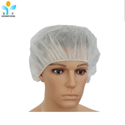 Nursing Scrubs Hat Head Cover Nonwoven Clip Disposable Bouffant Caps