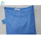 Disposable Blue Sms Unisex Surgical Gown nonwoven fabirc gown With Knitted Cuff for hospital medical