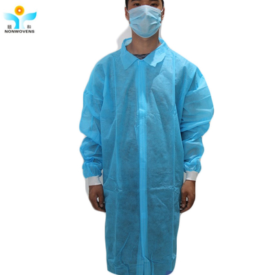 100pcs/Case Disposable Medical Lab Coat for Medical Usage