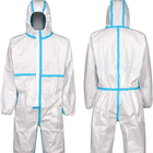Microporous Waterproof Coverall White Disposable Protective Suit Workwear