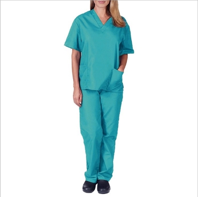 PP SMS Disposable Scrub Protective Suit Nonwoven Fabric With Different Colors