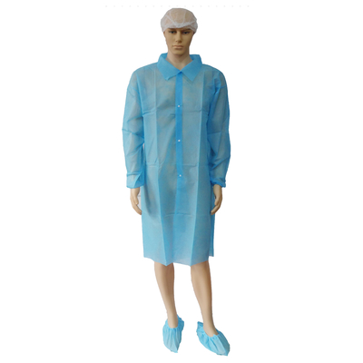 PP / SMS Disposable Lab Coat Suits Gown Coverall Polypropylene Medical Uniforms