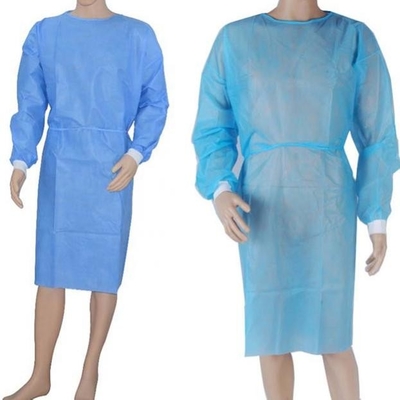 SPP / SMS Disposable Isolation Gown Waterproof Isolation Hospital Gowns
