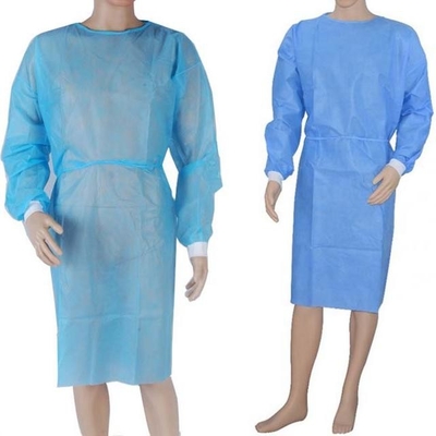 OEM  Waterproof Acid Proof  Disposable Isolation Gowns For Hospitals