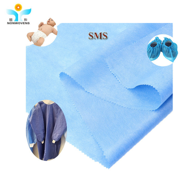 Medical SMS Non Woven Fabric With The Alcohol Blood Oil Repellent Treatment