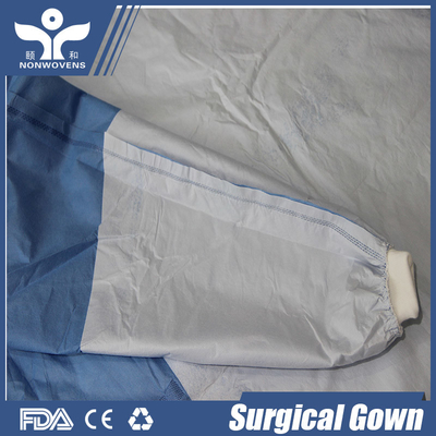 Operation Room Reinforced Surgical Gown With The PE Laminated Fabric